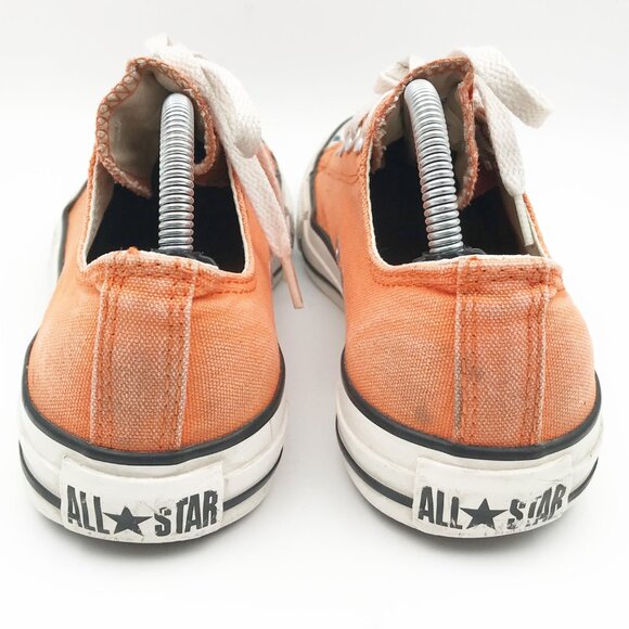 CONVERSE Chuck Taylor All Star Orange Low Top Sneakers Womens 8 - Picture 5 of 15